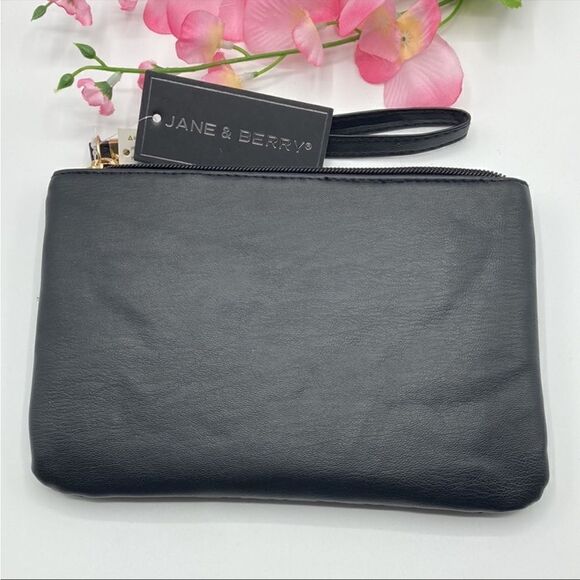 Women's Large Quilted Wristlet Pouch Wallet Bag Purse - Picture 2 of 3